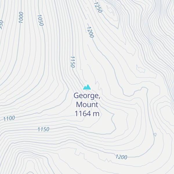 Map of George, Mount