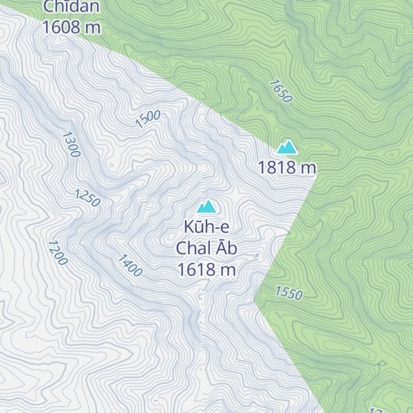 Map of Kūh-e Chal Āb