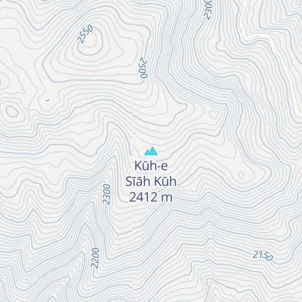 Map of Kūh-e Sīāh Kūh