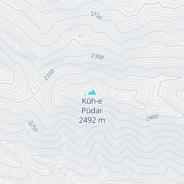 Map of Kūh-e Pūdar