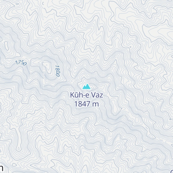 Map of Kūh-e Vaz