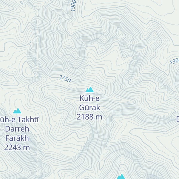 Map of Kūh-e Gūrak