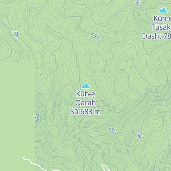 Map of Kūh-e Qarah Sū