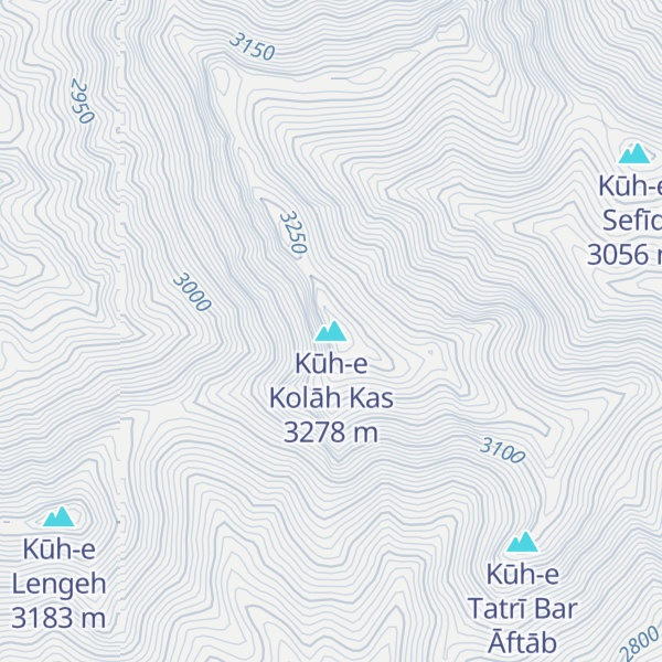 Map of Kūh-e Kolāh Kas