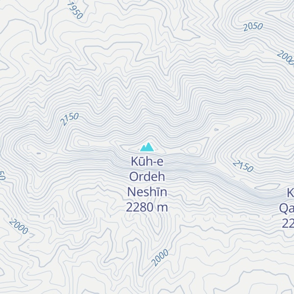 Map of Kūh-e Ordeh Neshīn