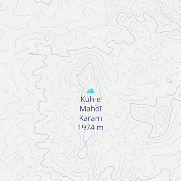 Map of Kūh-e Mahdī Karam