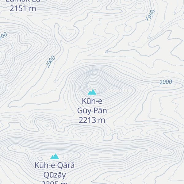 Map of Kūh-e Gūy Pān