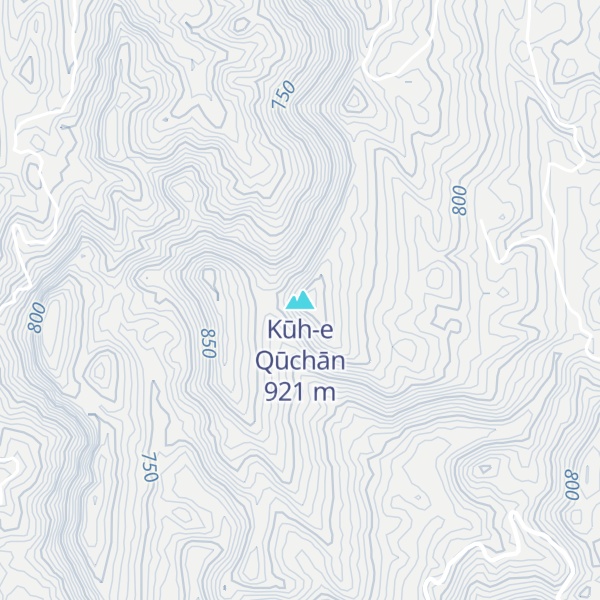 Map of Kūh-e Qūchān