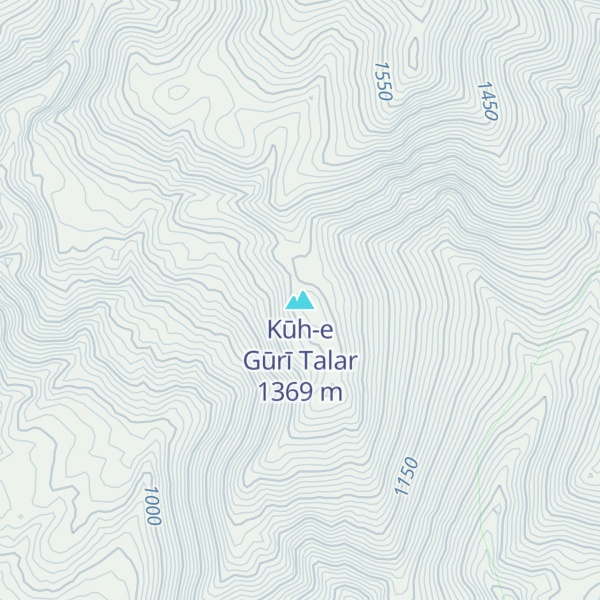 Map of Kūh-e Gūrī Talar