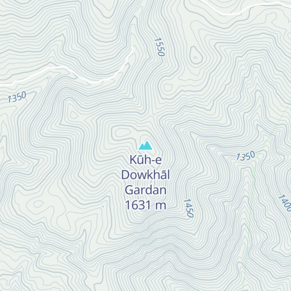 Map of Kūh-e Dowkhāl Gardan