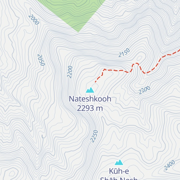Map of Nateshkooh