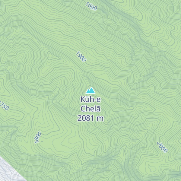 Map of Kūh-e Chelā