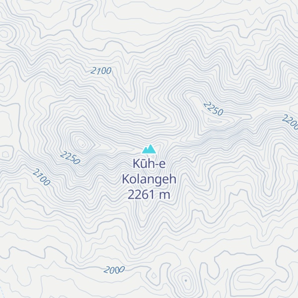 Map of Kūh-e Kolangeh