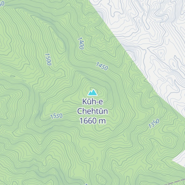 Map of Kūh-e Chehtūn