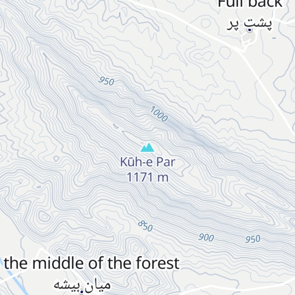 Map of Kūh-e Par
