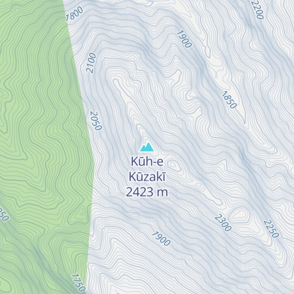 Map of Kūh-e Kūzakī