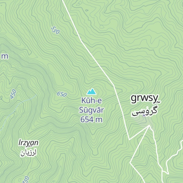 Map of Kūh-e Sūgvār