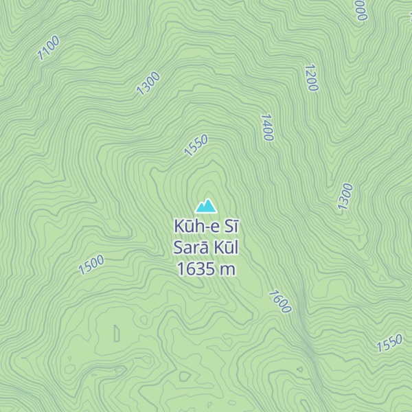 Map of Kūh-e Sī Sarā Kūl