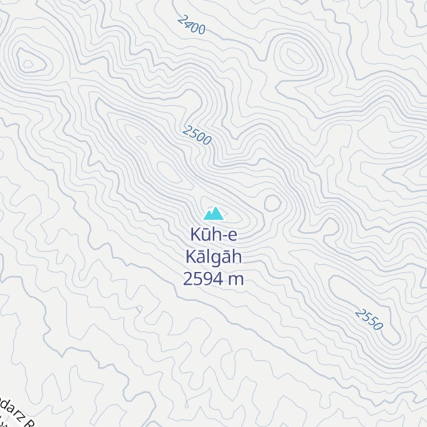 Map of Kūh-e Kālgāh
