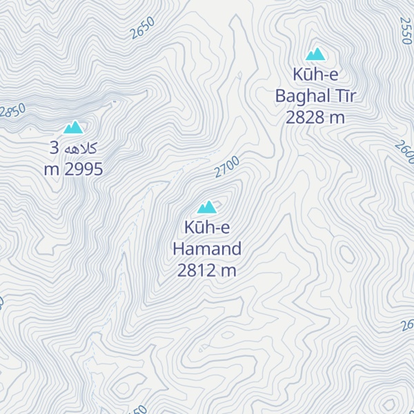 Map of Kūh-e Hamand