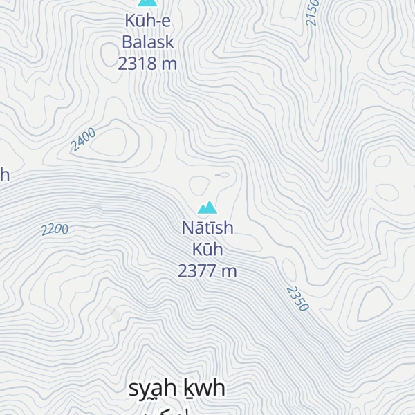 Map of Nātīsh Kūh