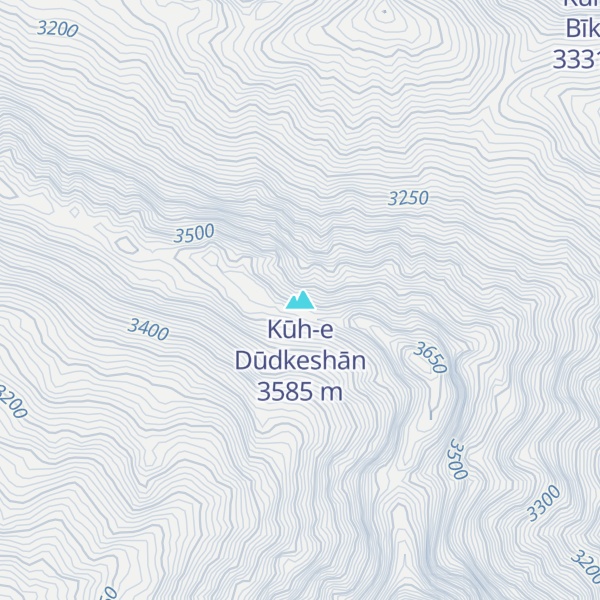 Map of Kūh-e Dūdkeshān