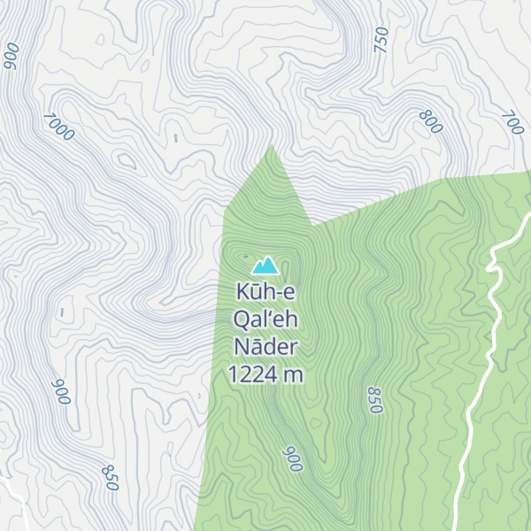 Map of Kūh-e Qal‘eh Nāder