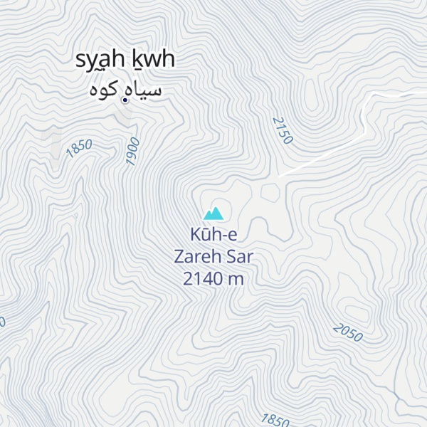 Map of Kūh-e Zareh Sar