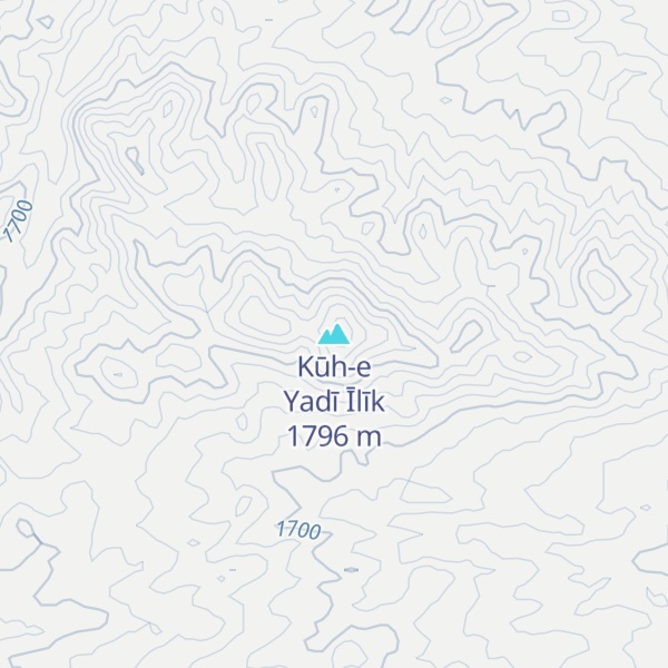 Map of Kūh-e Yadī Īlīk