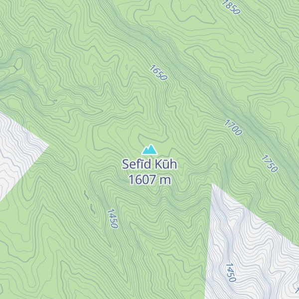 Map of Sefīd Kūh