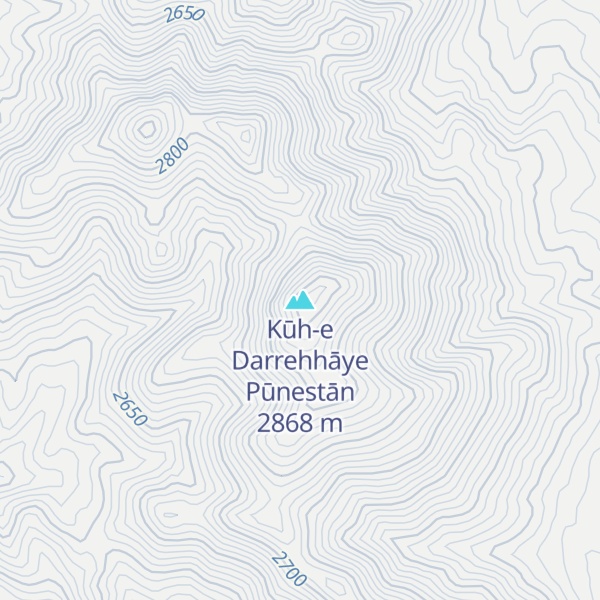 Map of Kūh-e Darrehhāye Pūnestān