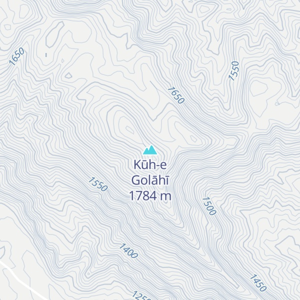 Map of Kūh-e Golāhī
