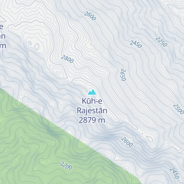 Map of Kūh-e Rajestān