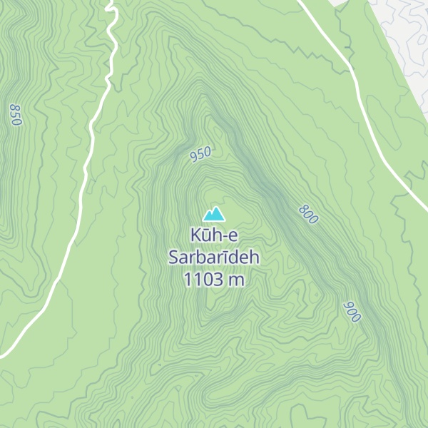 Map of Kūh-e Sarbarīdeh