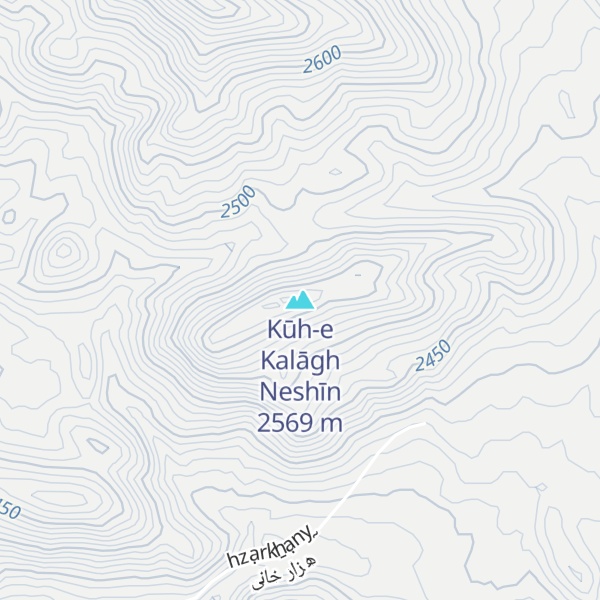 Map of Kūh-e Kalāgh Neshīn