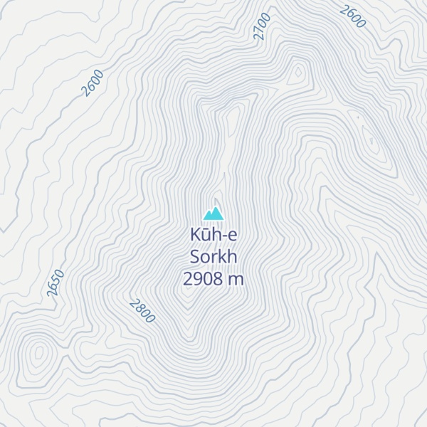 Map of Kūh-e Sorkh