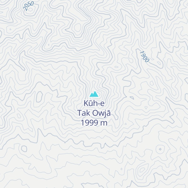 Map of Kūh-e Tak Owjā