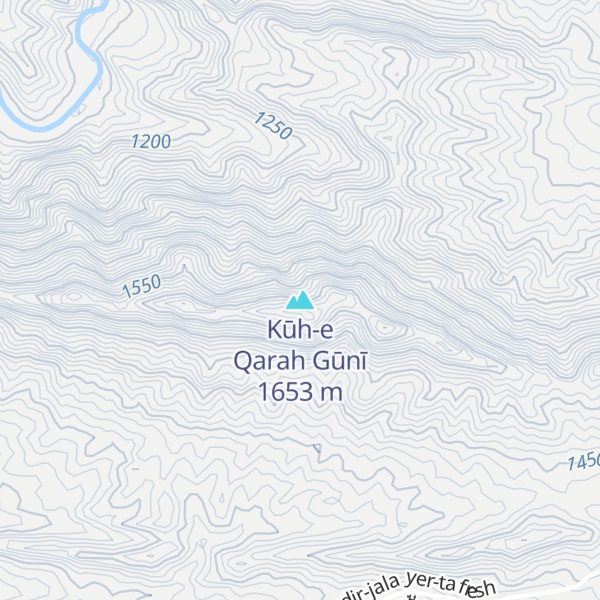 Map of Kūh-e Qarah Gūnī