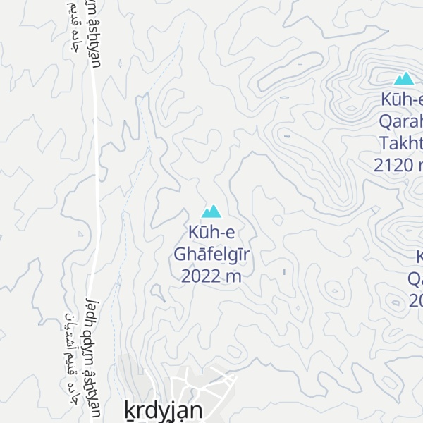 Map of Kūh-e Ghāfelgīr