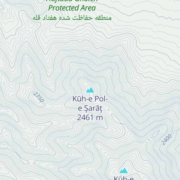 Map of Kūh-e Pol-e Şarāţ
