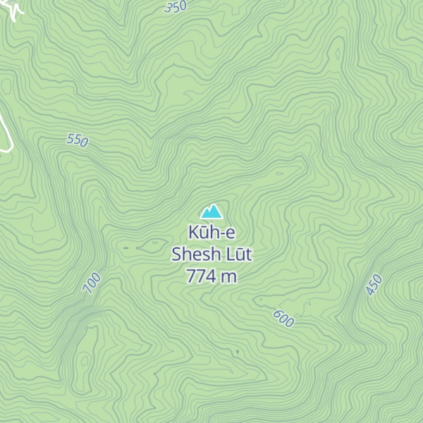 Map of Kūh-e Shesh Lūt