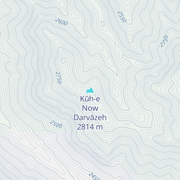 Map of Kūh-e Now Darvāzeh