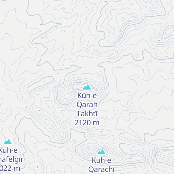 Map of Kūh-e Qarah Takhtī