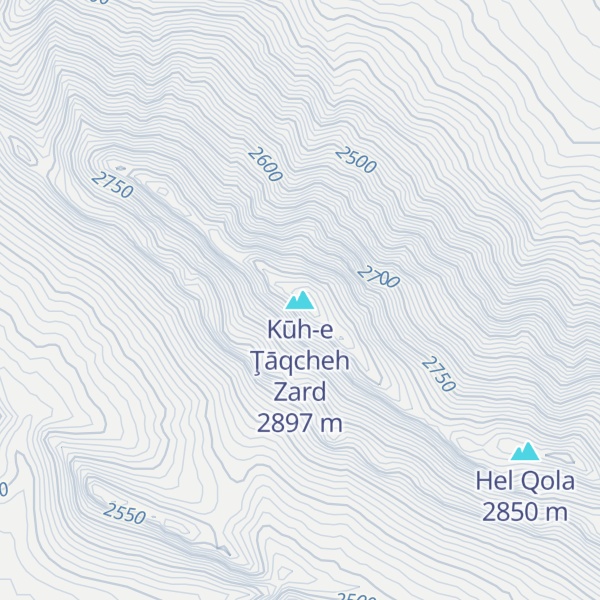 Map of Kūh-e Ţāqcheh Zard