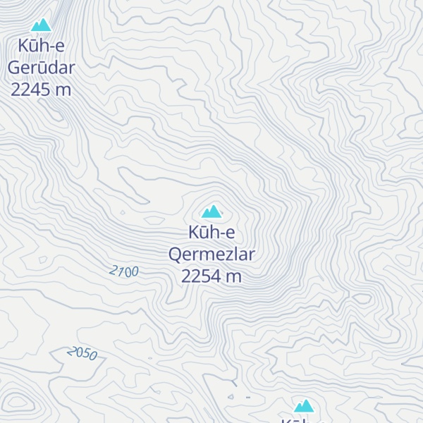 Map of Kūh-e Qermezlar