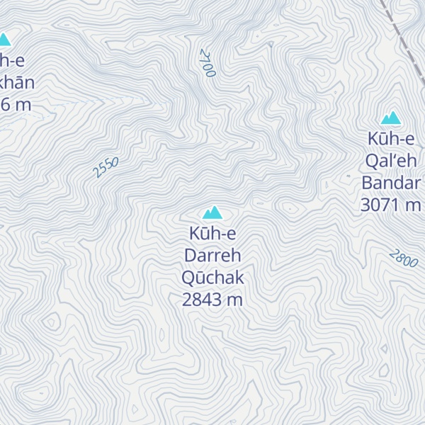 Map of Kūh-e Darreh Qūchak