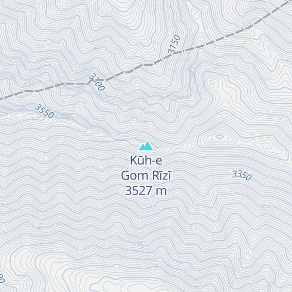 Map of Kūh-e Gom Rīzī