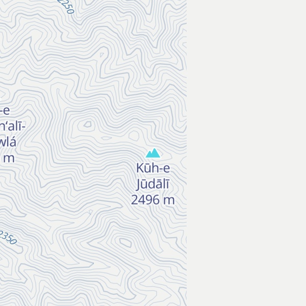 Map of Kūh-e Jūdālī
