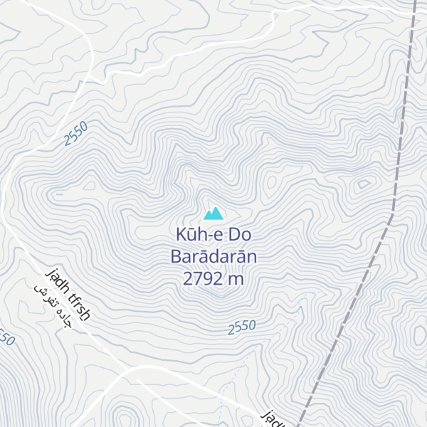 Map of Kūh-e Do Barādarān
