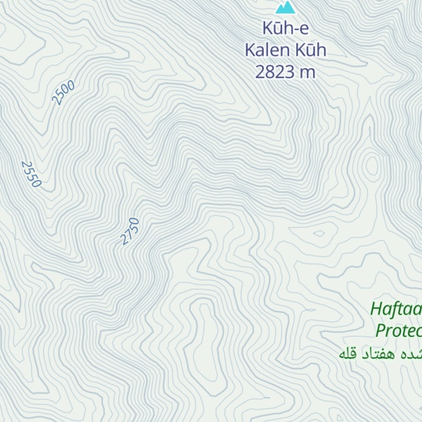 Map of Kūh-e Seh Rīgā